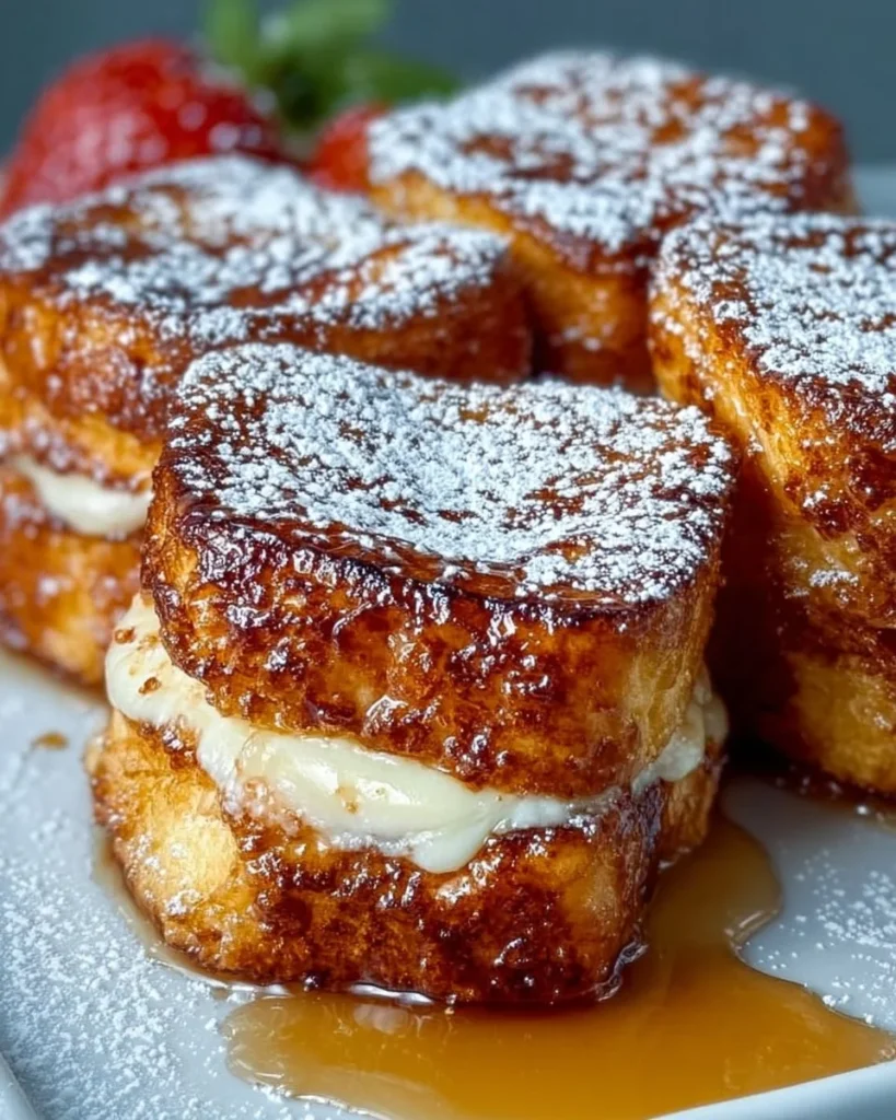 Easy Hawaiian Roll French Toast Bites served on a plate with syrup