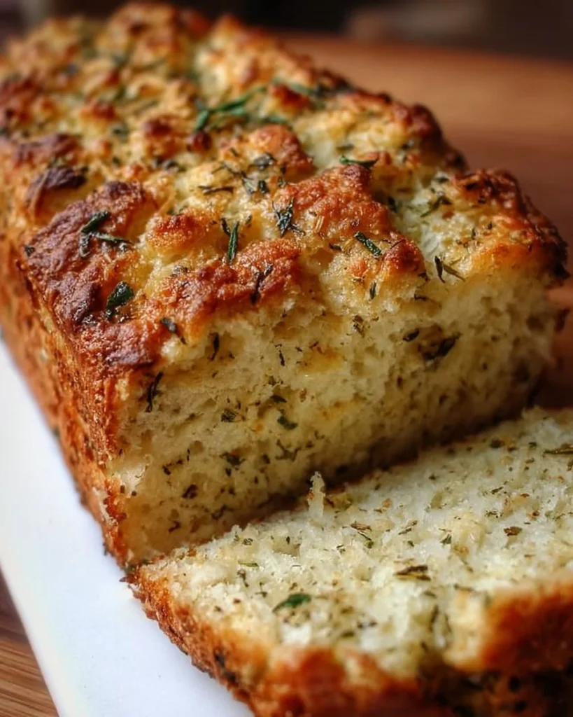 Moist Parmesan Herb Keto Bread recipe, delicious low-carb baking option