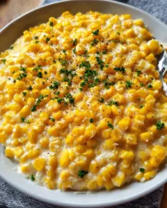 Delicious bowl of homemade creamed corn served as a side dish