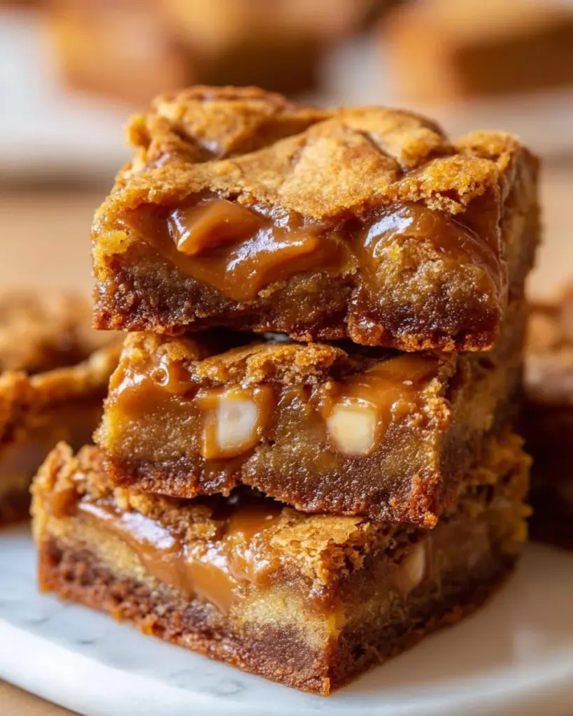 Deliciously sweetened Milk Blondies, golden and chewy dessert bars.