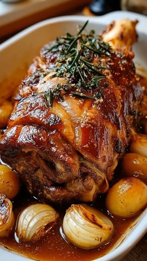 Crispy German beef shank served with traditional sides