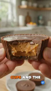 Delicious easy homemade peanut butter cups ready to enjoy