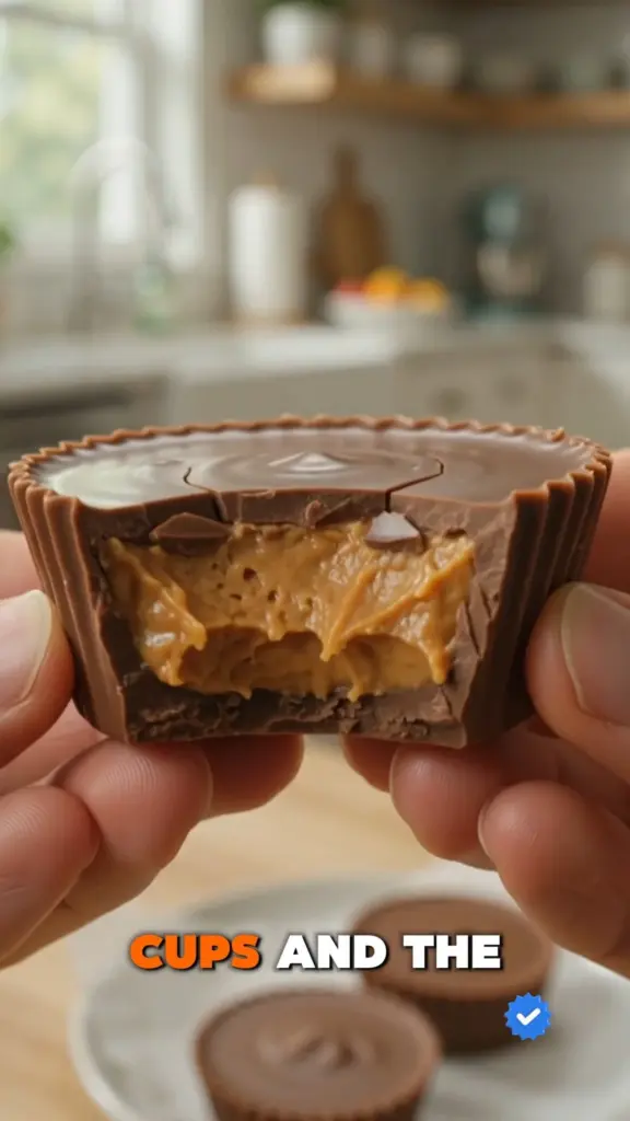 Delicious easy homemade peanut butter cups ready to enjoy