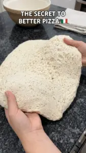 Biga starter for Italian bread, enhancing flavor and texture in baking.